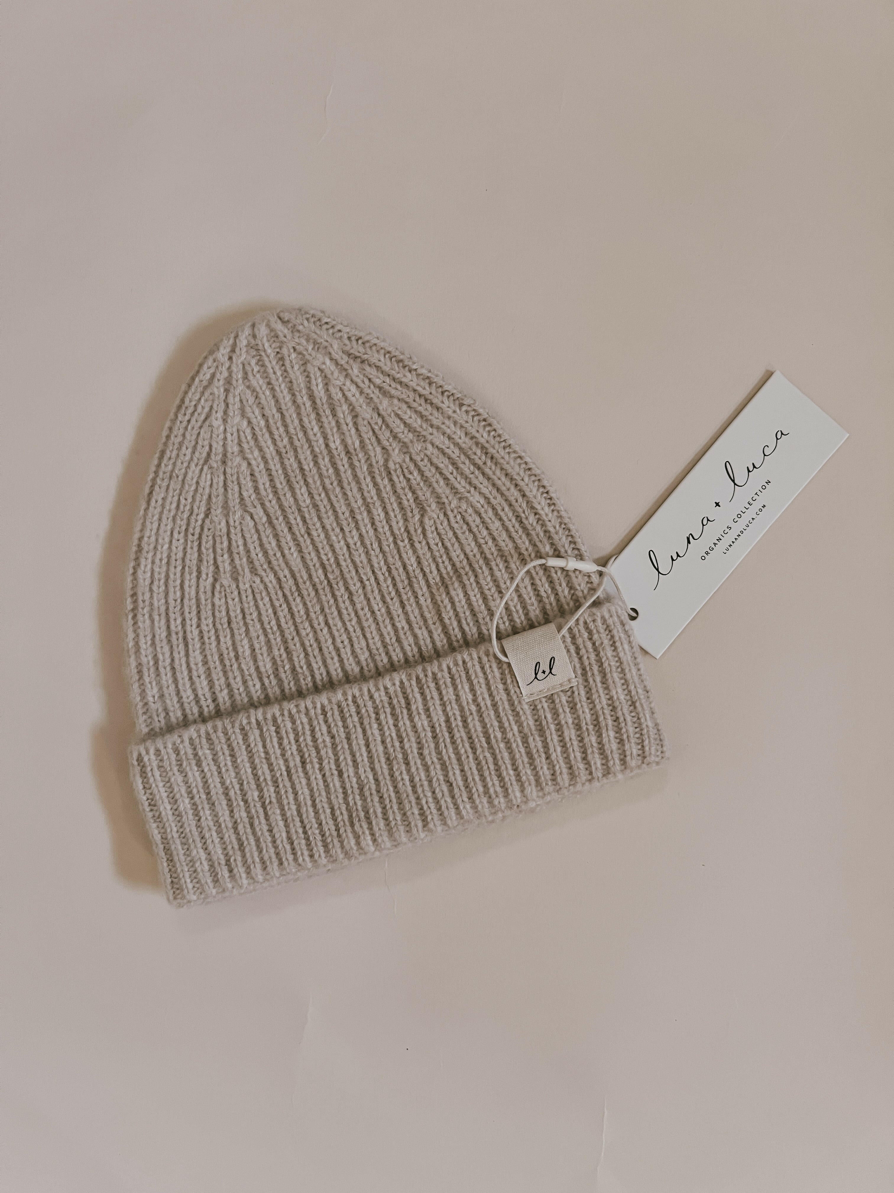 Luna + Luca Merino Wool Baby Beanie - Sand Luna + Luca