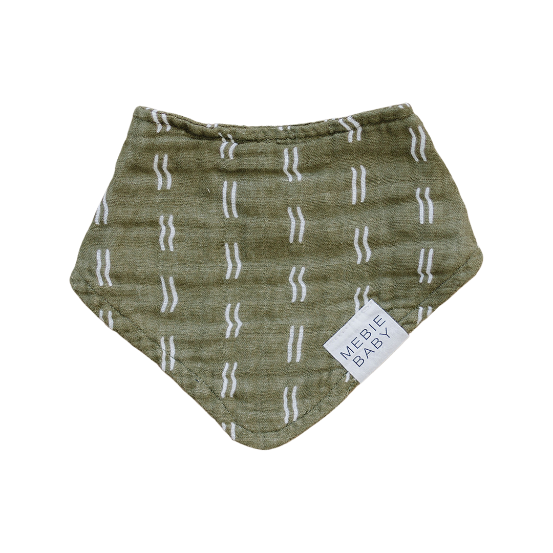 Olive Strokes Muslin Bib Mebie Baby