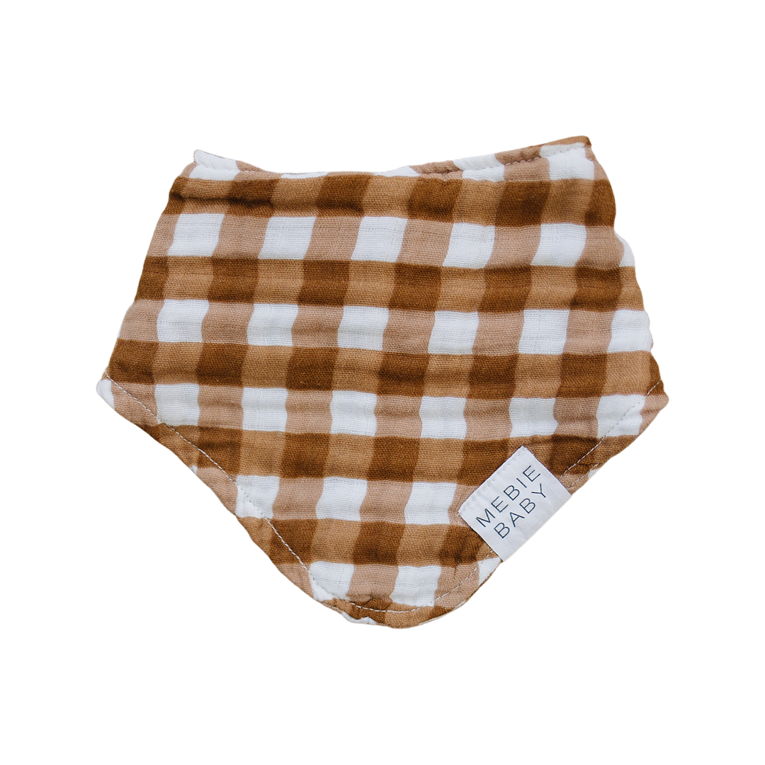 Gingham Muslin Bib Mebie Baby