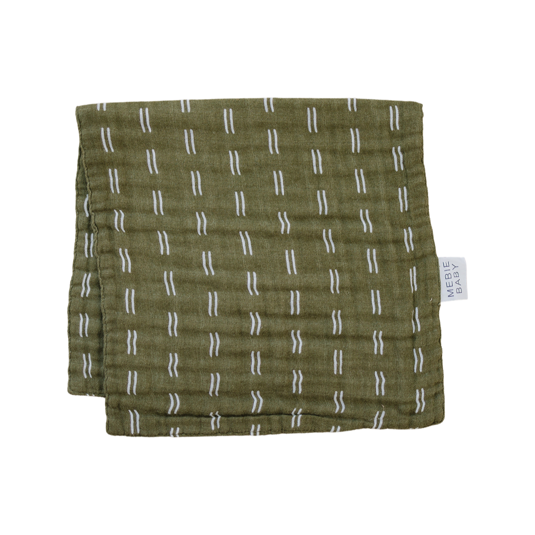 Olive Strokes Muslin Burp Cloth Mebie Baby