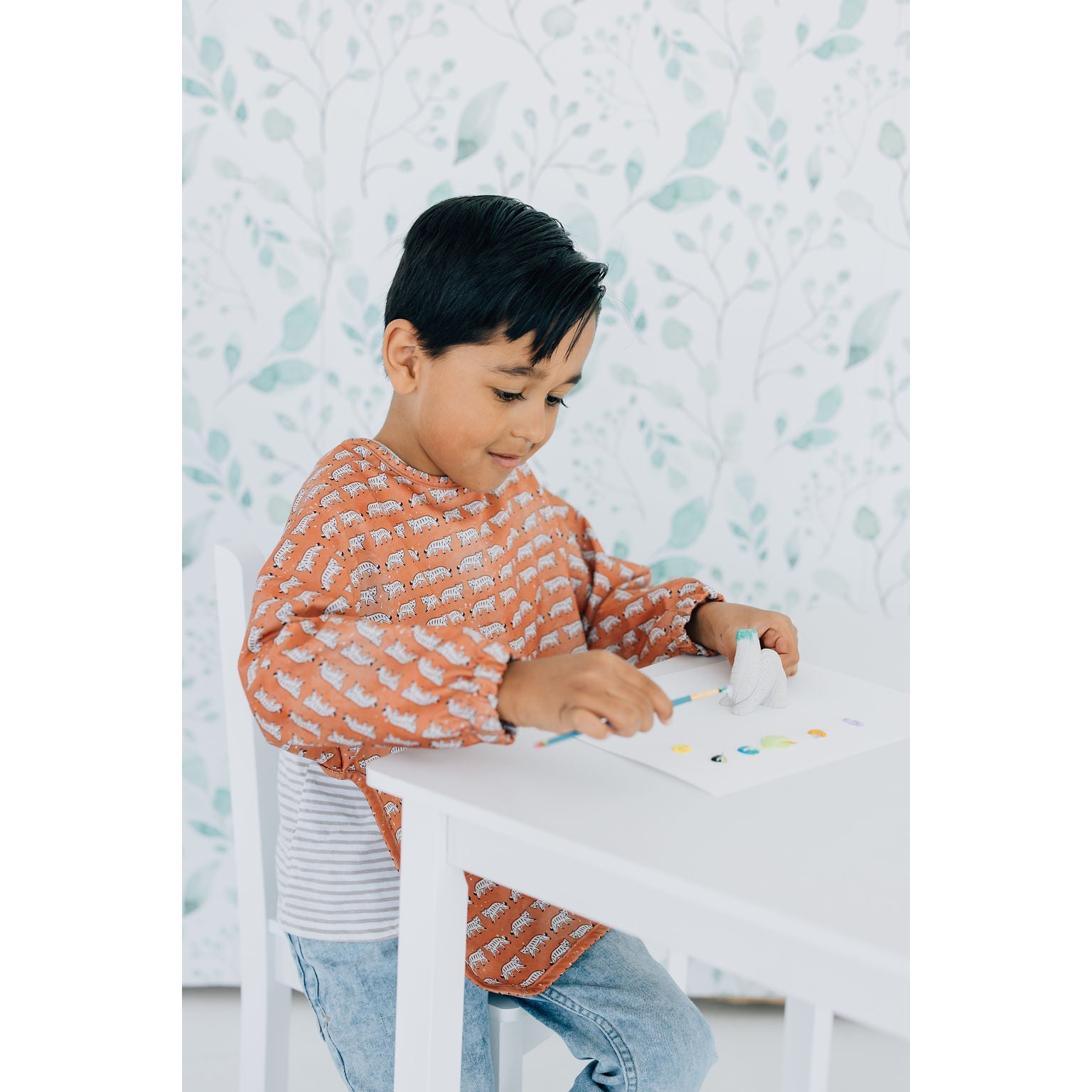 Long Sleeve Recycled Plastic Smock Bib kindthing