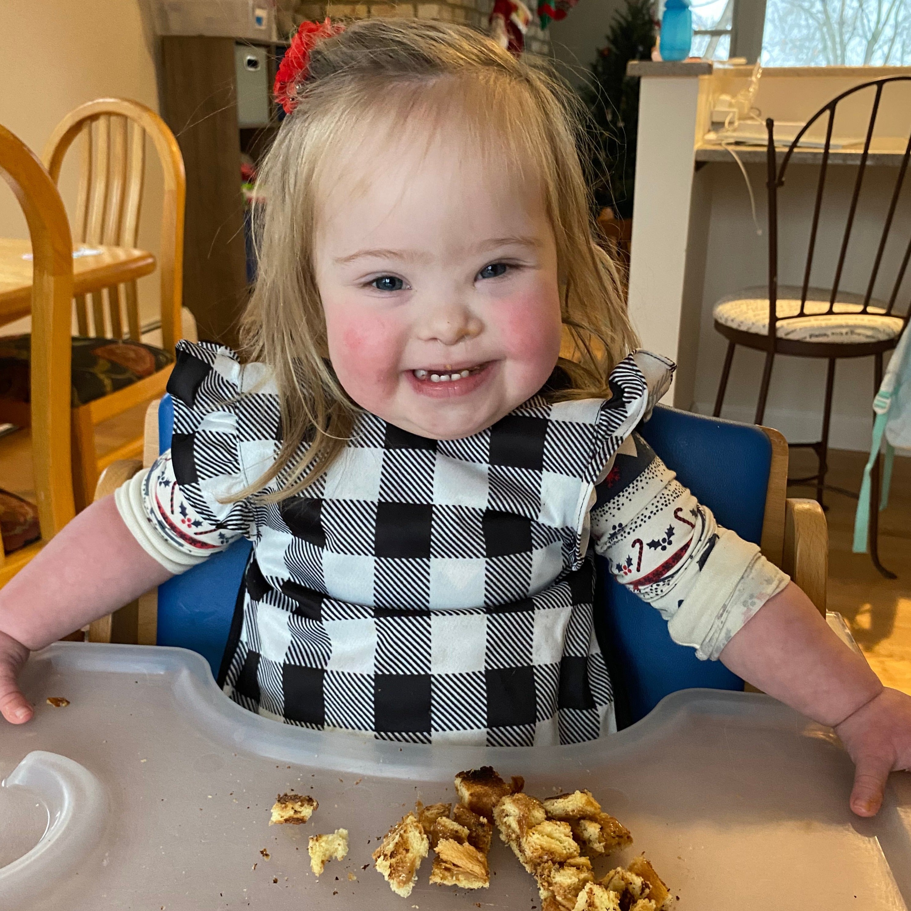 White Buffalo Plaid Flutter Bapron BapronBaby