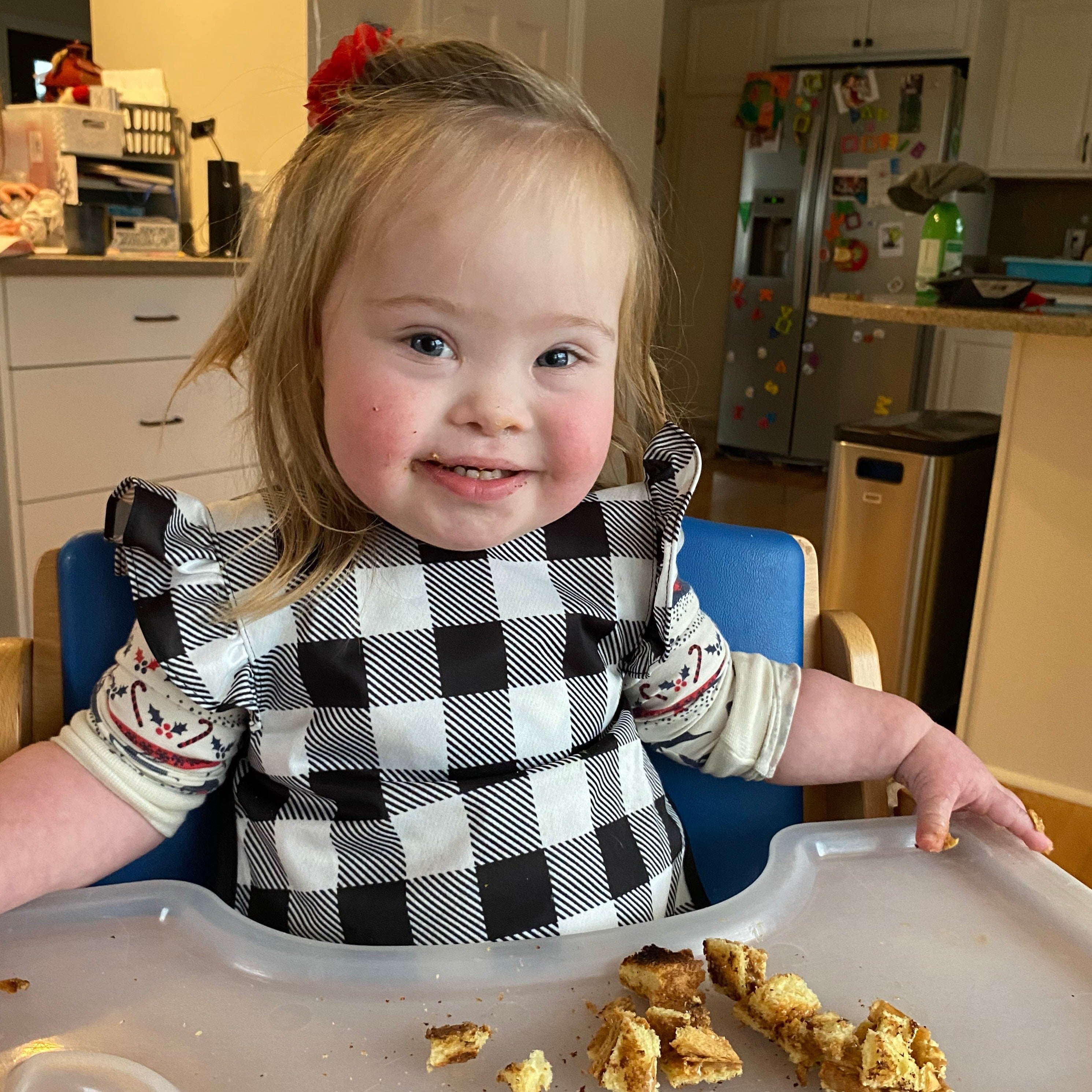 White Buffalo Plaid Flutter Bapron BapronBaby