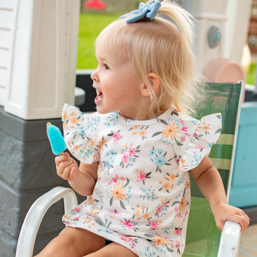 Pastel Floral Flutter Bapron BapronBaby