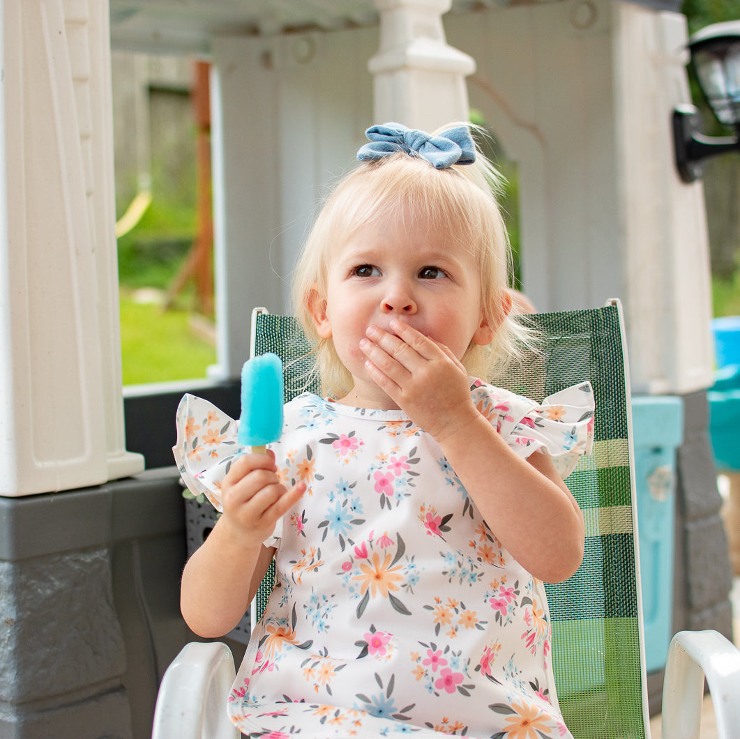 Pastel Floral Flutter Bapron BapronBaby