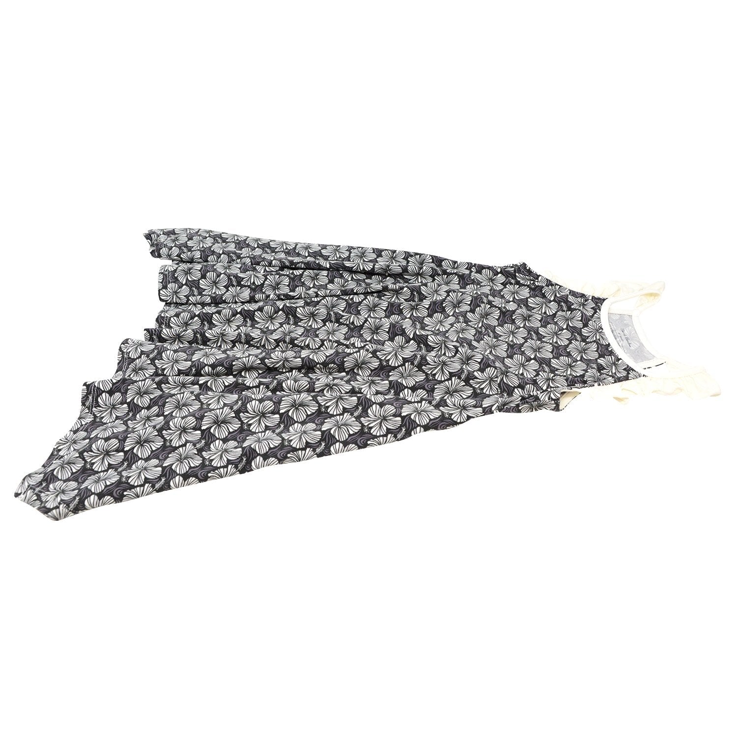 Emma's Racerback Dress - Black Hibscus