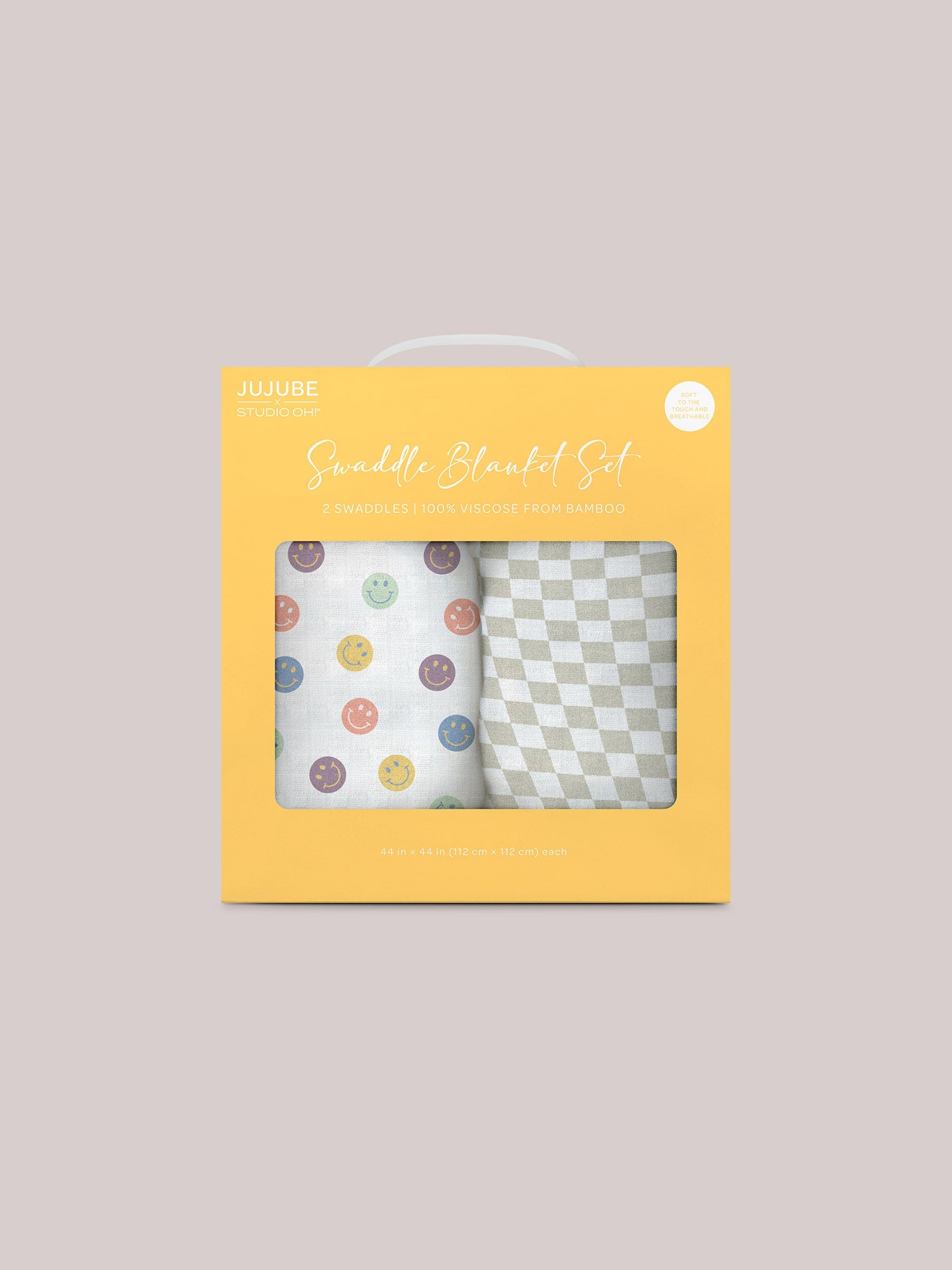 2-Pack Square Swaddle Blanket Set - Happy Baby Vibes