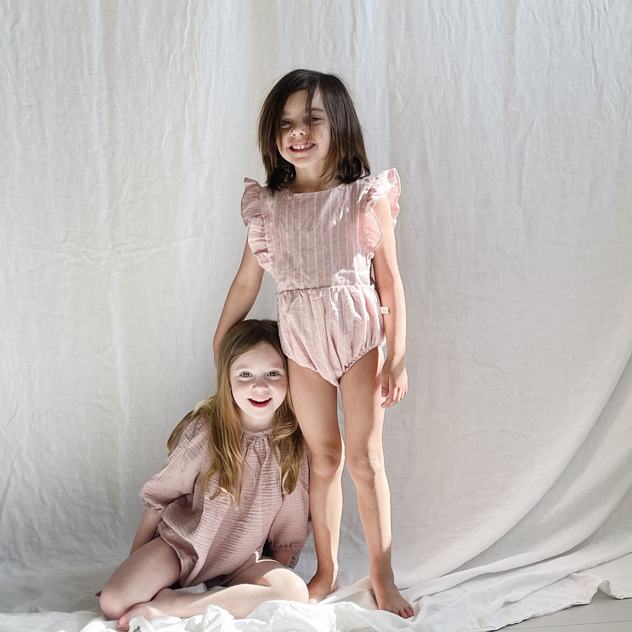Ruffle Sunsuit - Old Rose