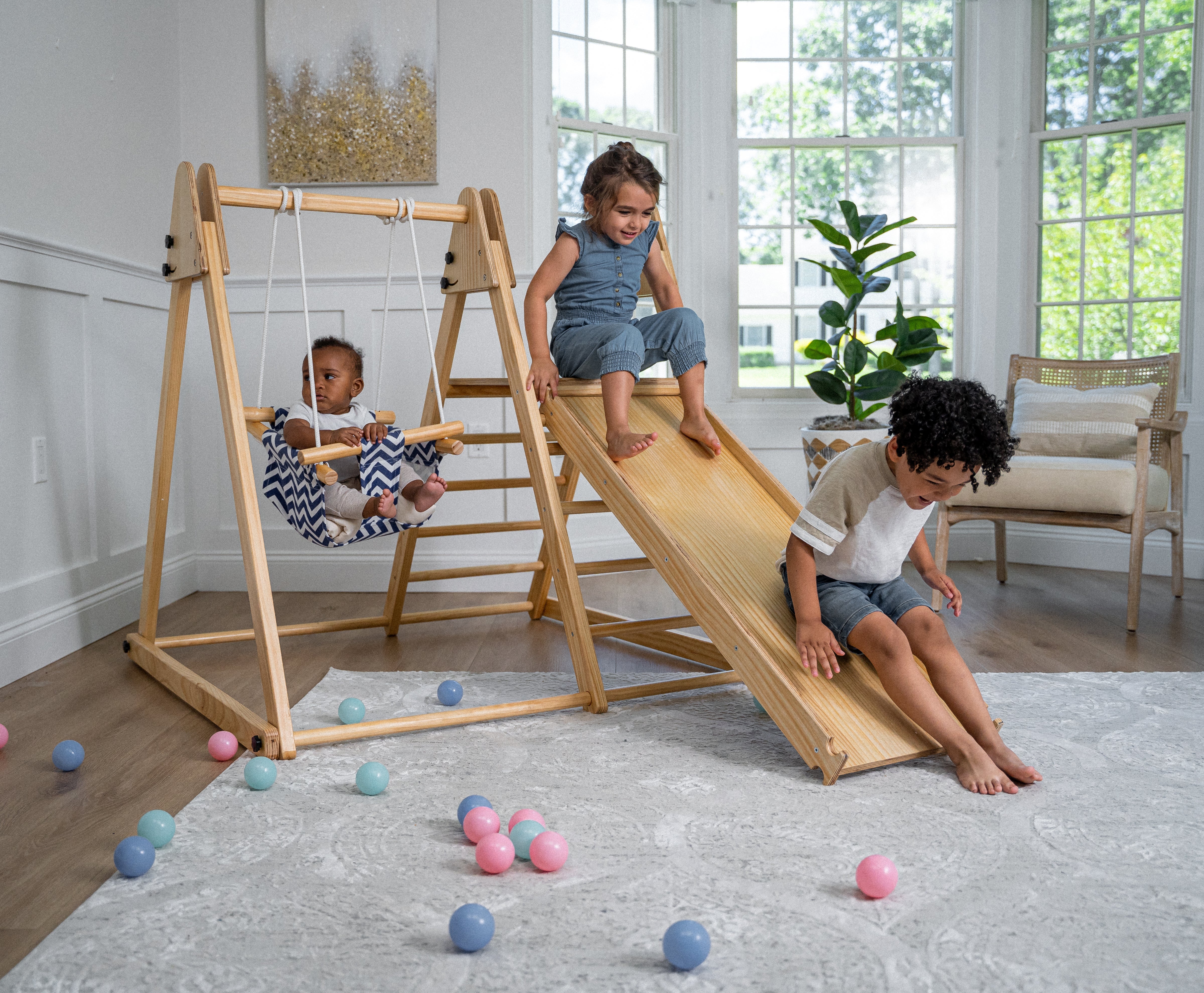 Juniper - Real Wood Folding Playset Indoor Avenlur.com Indoor Only
