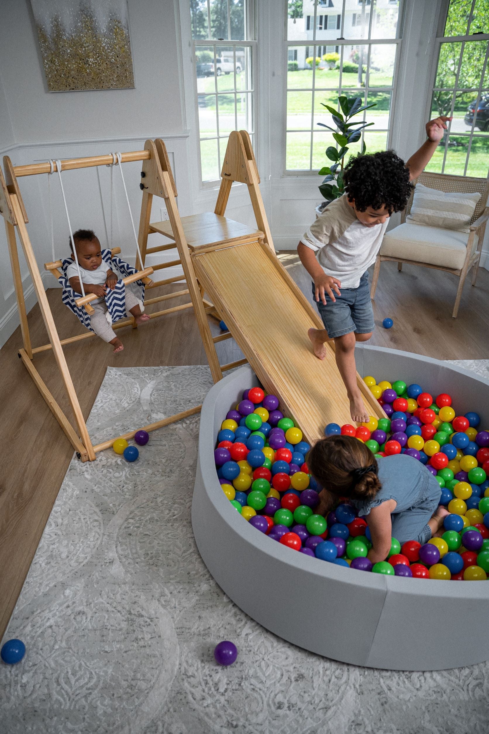 Juniper - Real Wood Folding Playset Indoor Avenlur.com