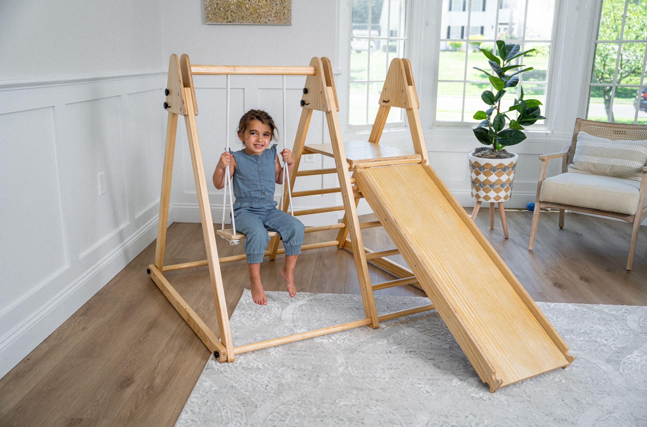 Juniper - Real Wood Folding Playset Indoor Avenlur.com