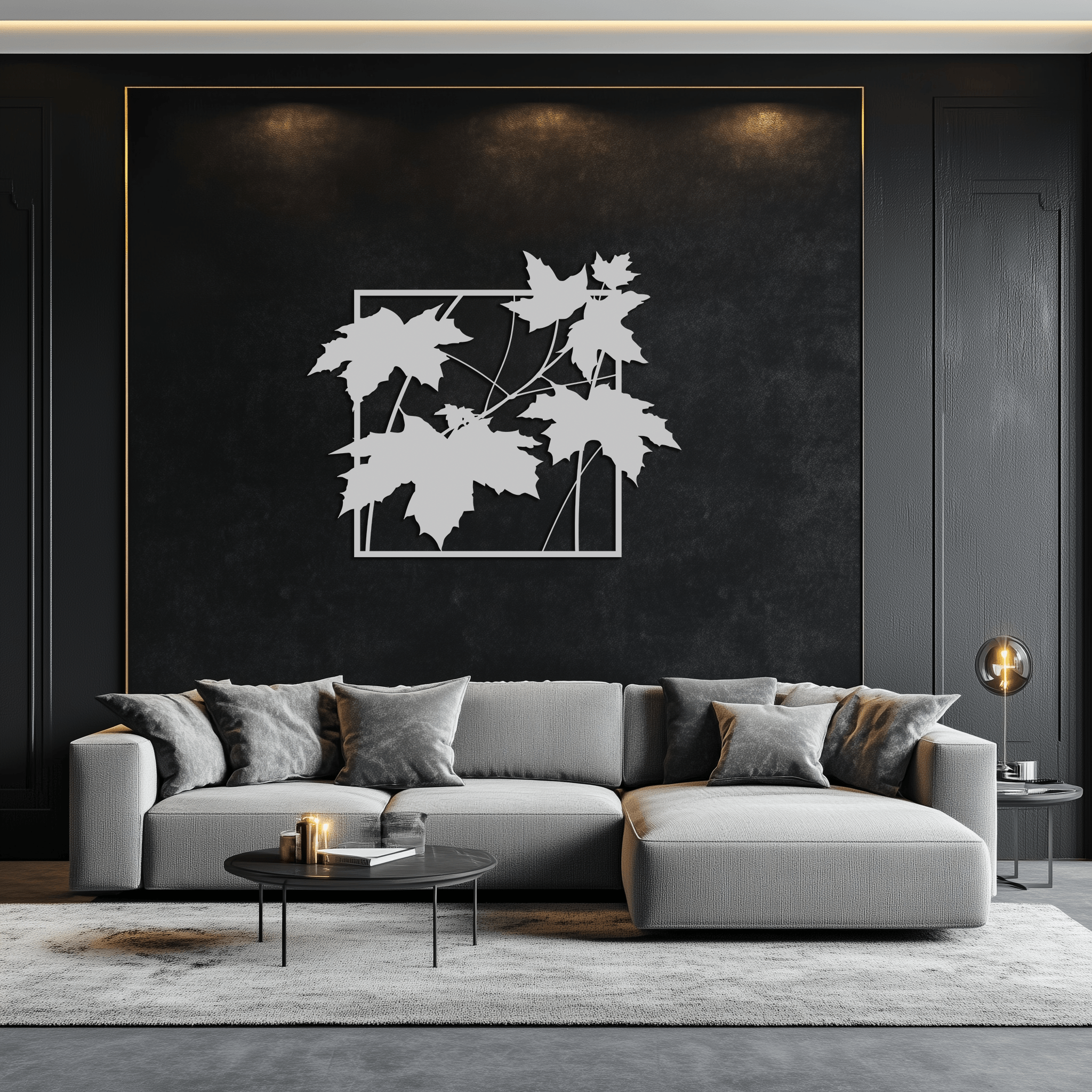 Maple Leaf Metal Wall Art - Steel Wall Decor for Home and Office - KAF012