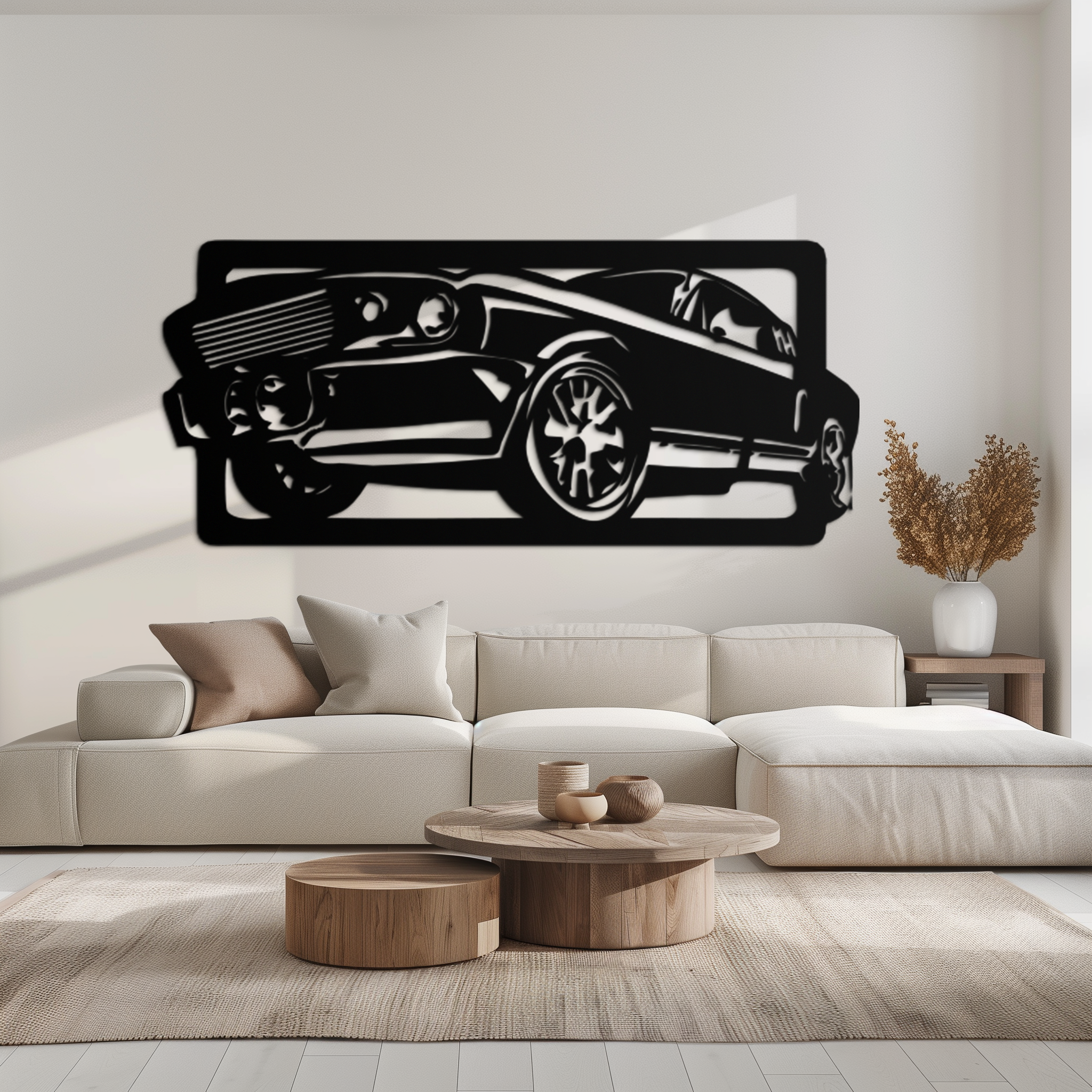 Classic Muscle Car Metal Wall Art - Vintage Automotive Decor - KAF061