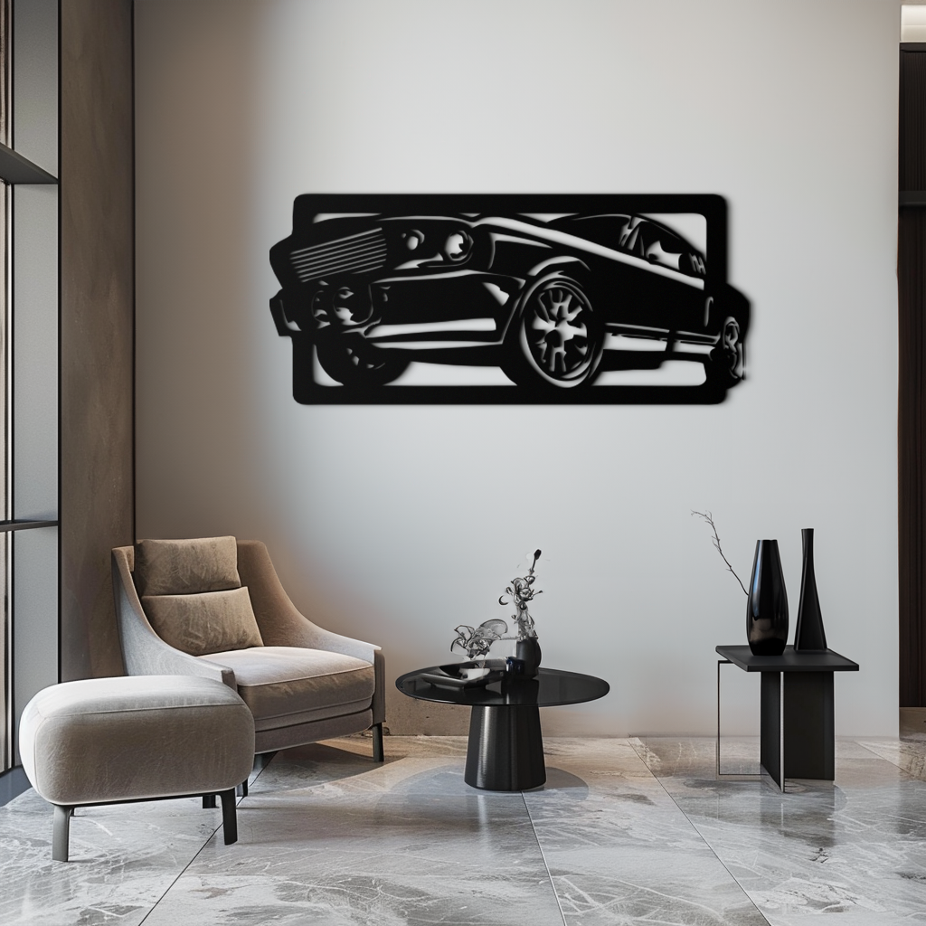 Classic Muscle Car Metal Wall Art - Vintage Automotive Decor - KAF061