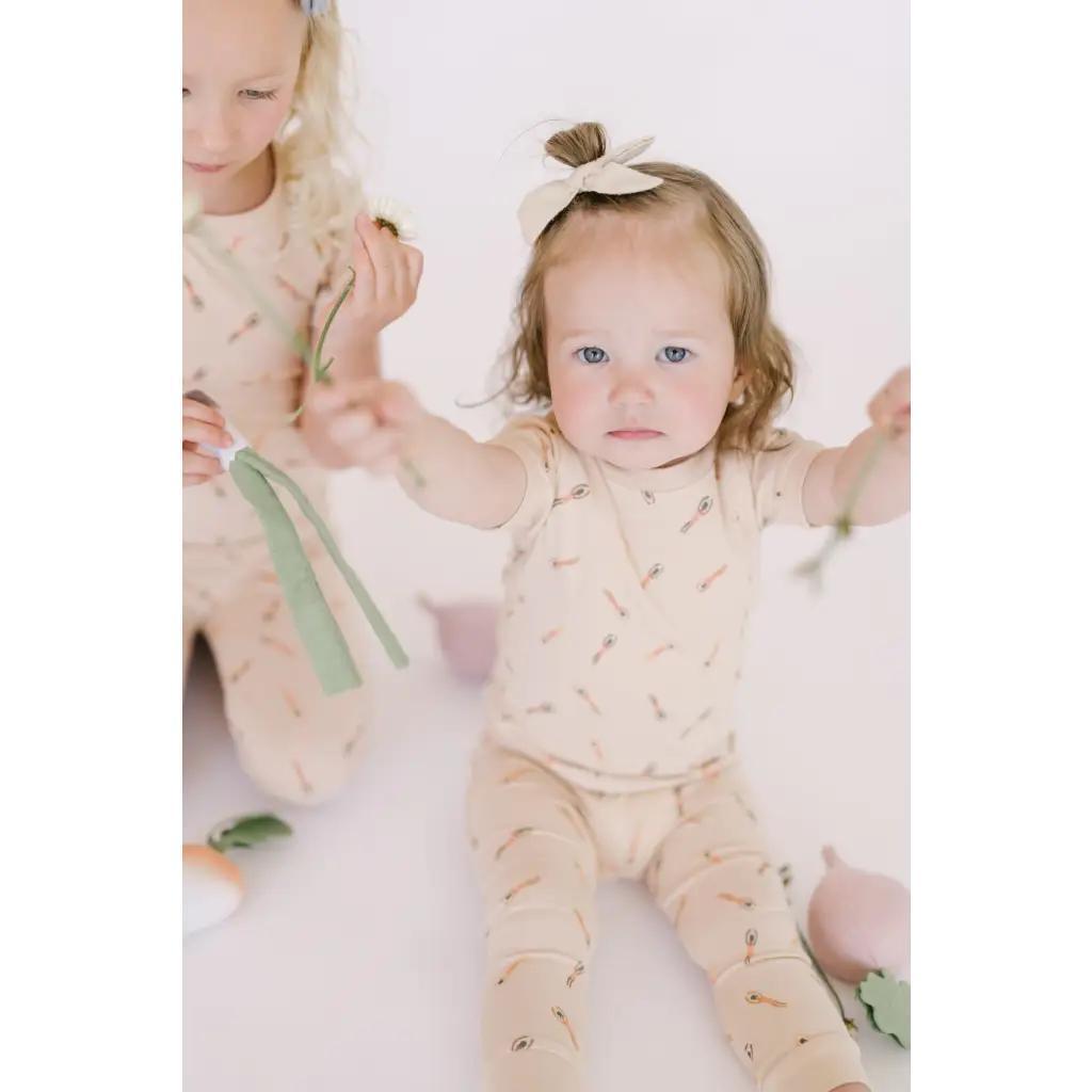 Little Swimmers Baby Pajama Set - Sunkiss