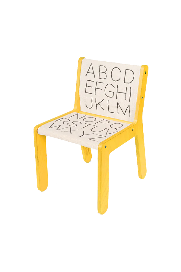KID'S CHAIR SILLITA ABC - YELLOW Little Wonder & Co