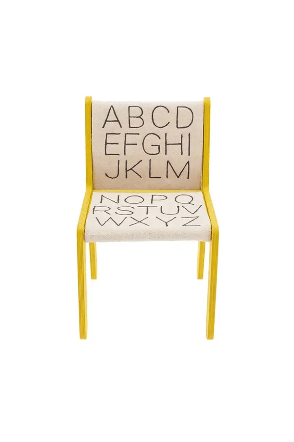 KID'S CHAIR SILLITA ABC - YELLOW Little Wonder & Co