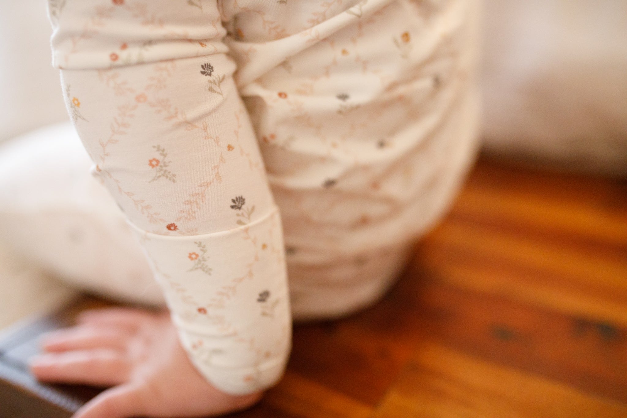 Vintage Blooms 2pc Henley Bamboo Pajamas - Sizes Newborn & Up!