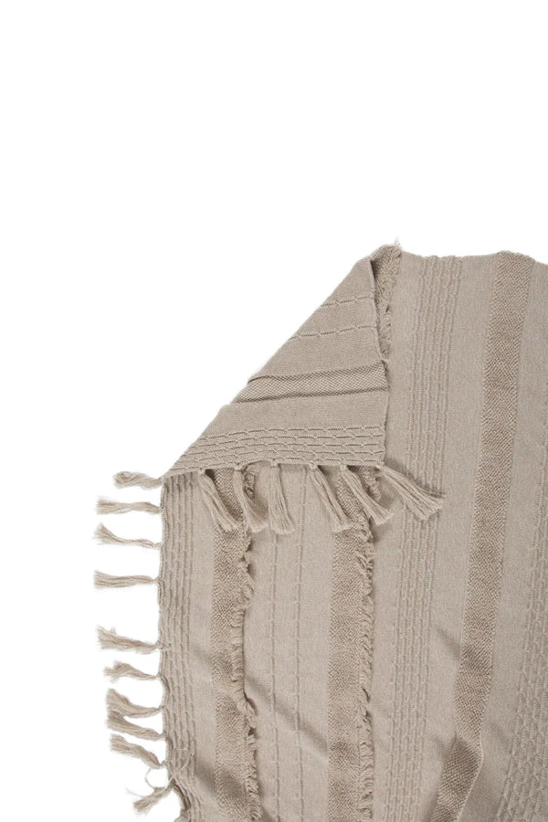 KNITTED BLANKET AIR DUNE WHITE Little Wonder & Co