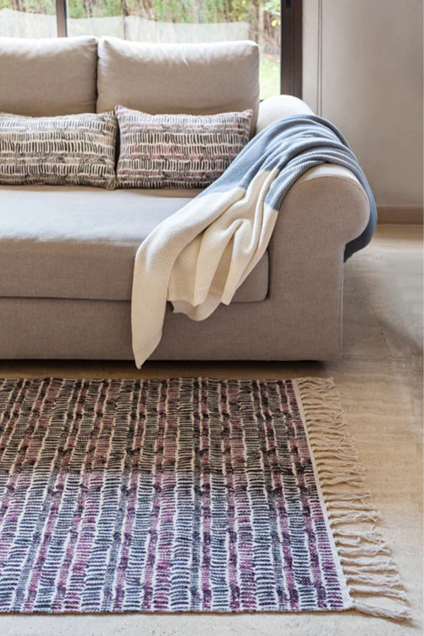 KNITTED BLANKET HONEYBEE NATURAL - GREY Little Wonder & Co