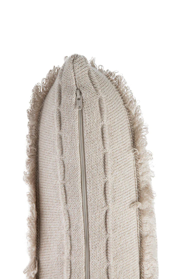 KNITTED CUSHION AIR DUNE WHITE Little Wonder & Co