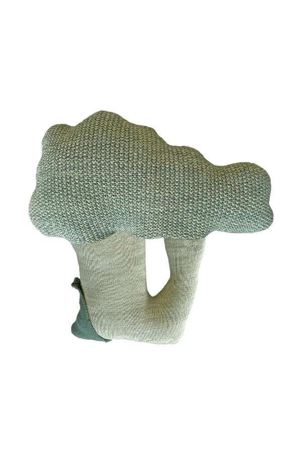KNITTED CUSHION BRUCY THE BROCCOLI Little Wonder & Co