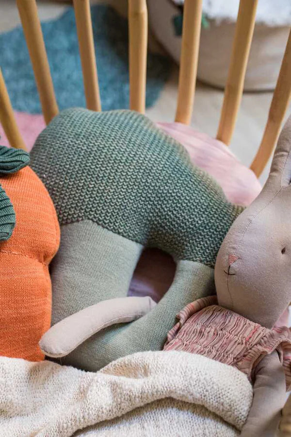 KNITTED CUSHION BRUCY THE BROCCOLI Little Wonder & Co