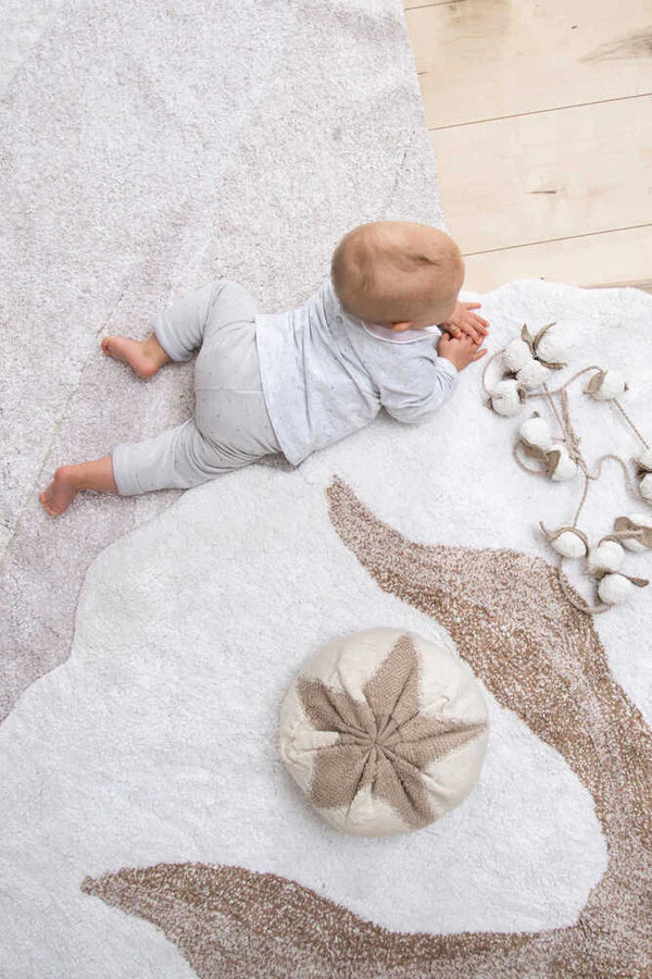 KNITTED CUSHION COTTON BOLL Little Wonder & Co