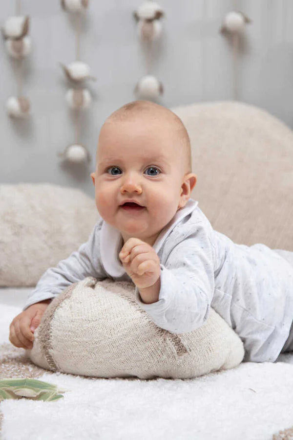 KNITTED CUSHION COTTON BOLL Little Wonder & Co