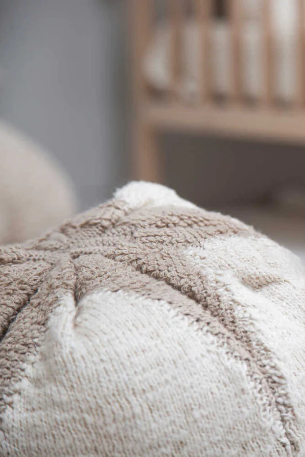 KNITTED CUSHION COTTON BOLL Little Wonder & Co