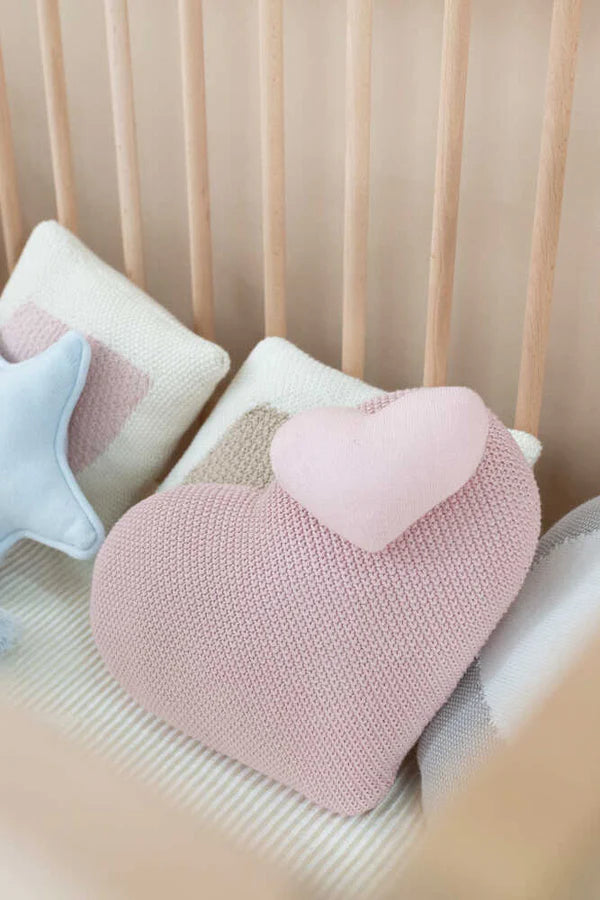KNITTED CUSHION LOVE Little Wonder & Co