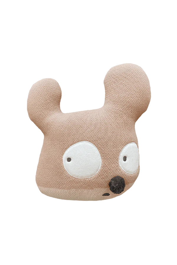 KNITTED CUSHION MISS MIGHTY MOUSE Little Wonder & Co