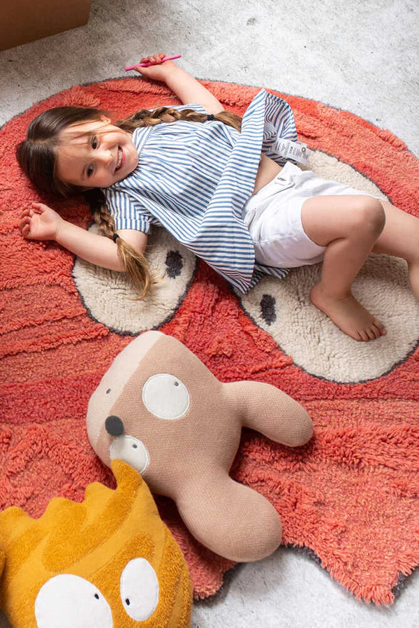 KNITTED CUSHION MISS MIGHTY MOUSE Little Wonder & Co