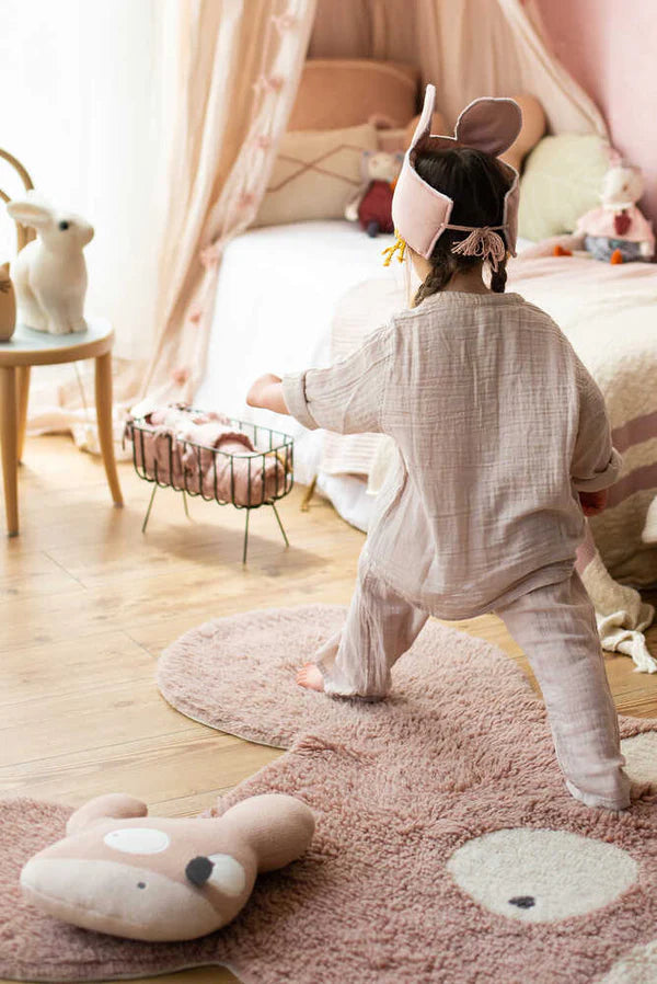 KNITTED CUSHION MISS MIGHTY MOUSE Little Wonder & Co