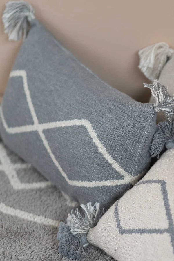 KNITTED CUSHION OASIS GREY Little Wonder & Co