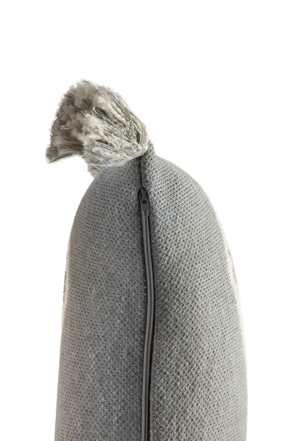 KNITTED CUSHION OASIS GREY Little Wonder & Co