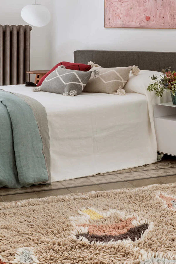 KNITTED CUSHION OASIS SOFT LINEN Little Wonder & Co