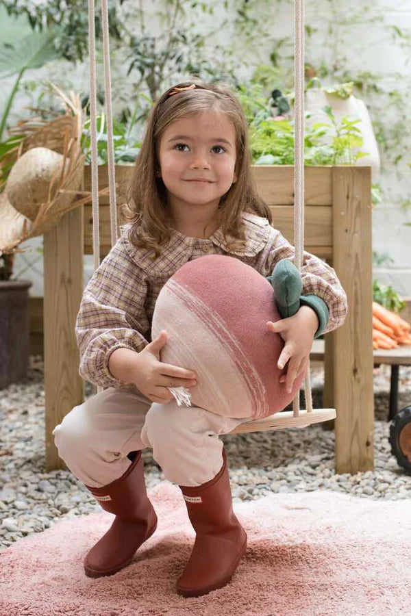 KNITTED CUSHION RAMONA THE RADISH Little Wonder & Co