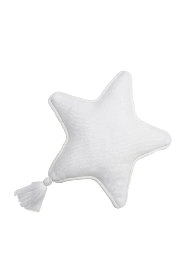 KNITTED CUSHION TWINKLE STAR IVORY Little Wonder & Co