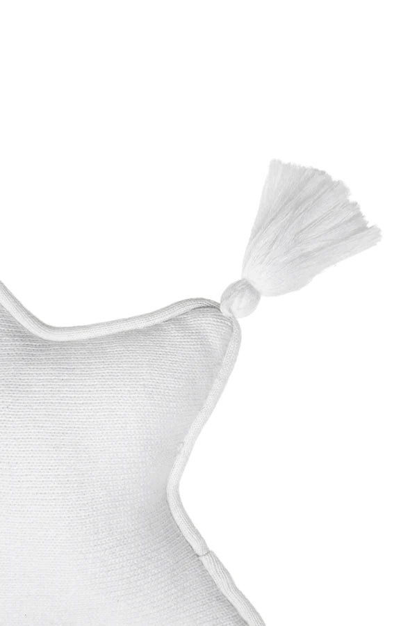 KNITTED CUSHION TWINKLE STAR IVORY Little Wonder & Co