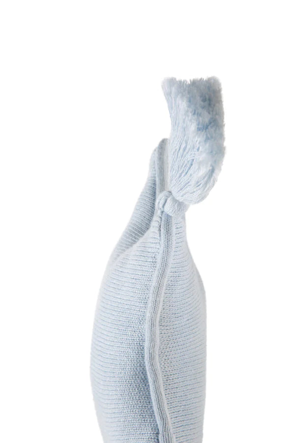 KNITTED CUSHION TWINKLE STAR SOFT BLUE Little Wonder & Co