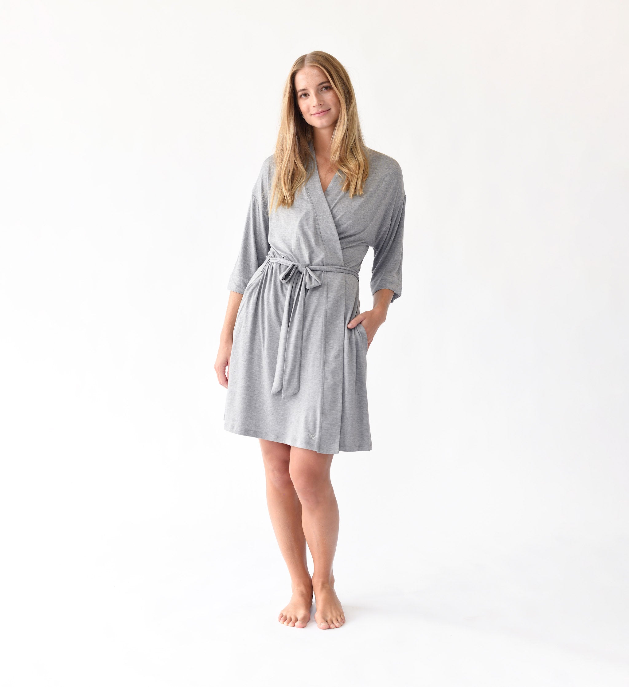Women's Bamboo Stretch-Knit Kimono Robe