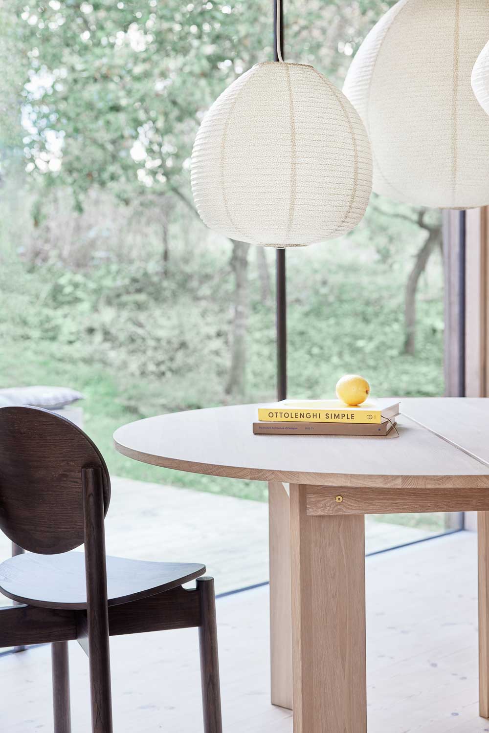 Kojo Paper Shade Small in Clay and Offwhite