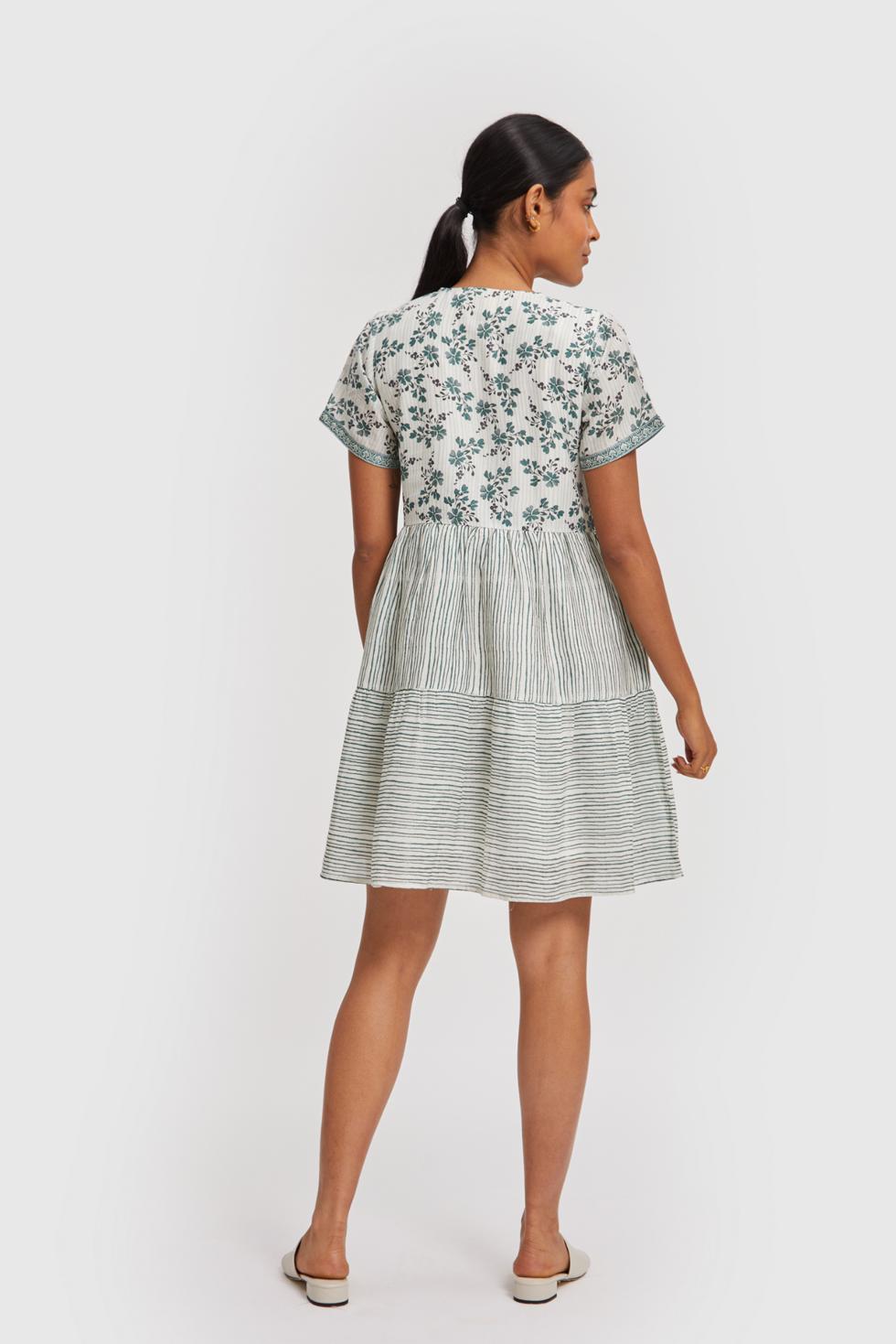 Short Tiered Dress - Through the Grapevine