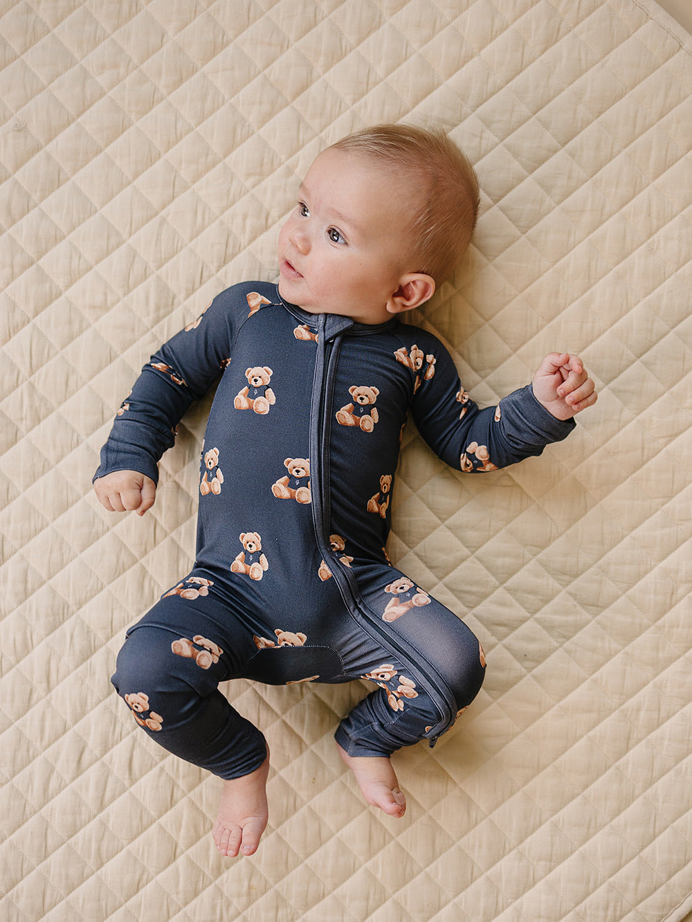 Bamboo Zip Romper | Bear Vibes