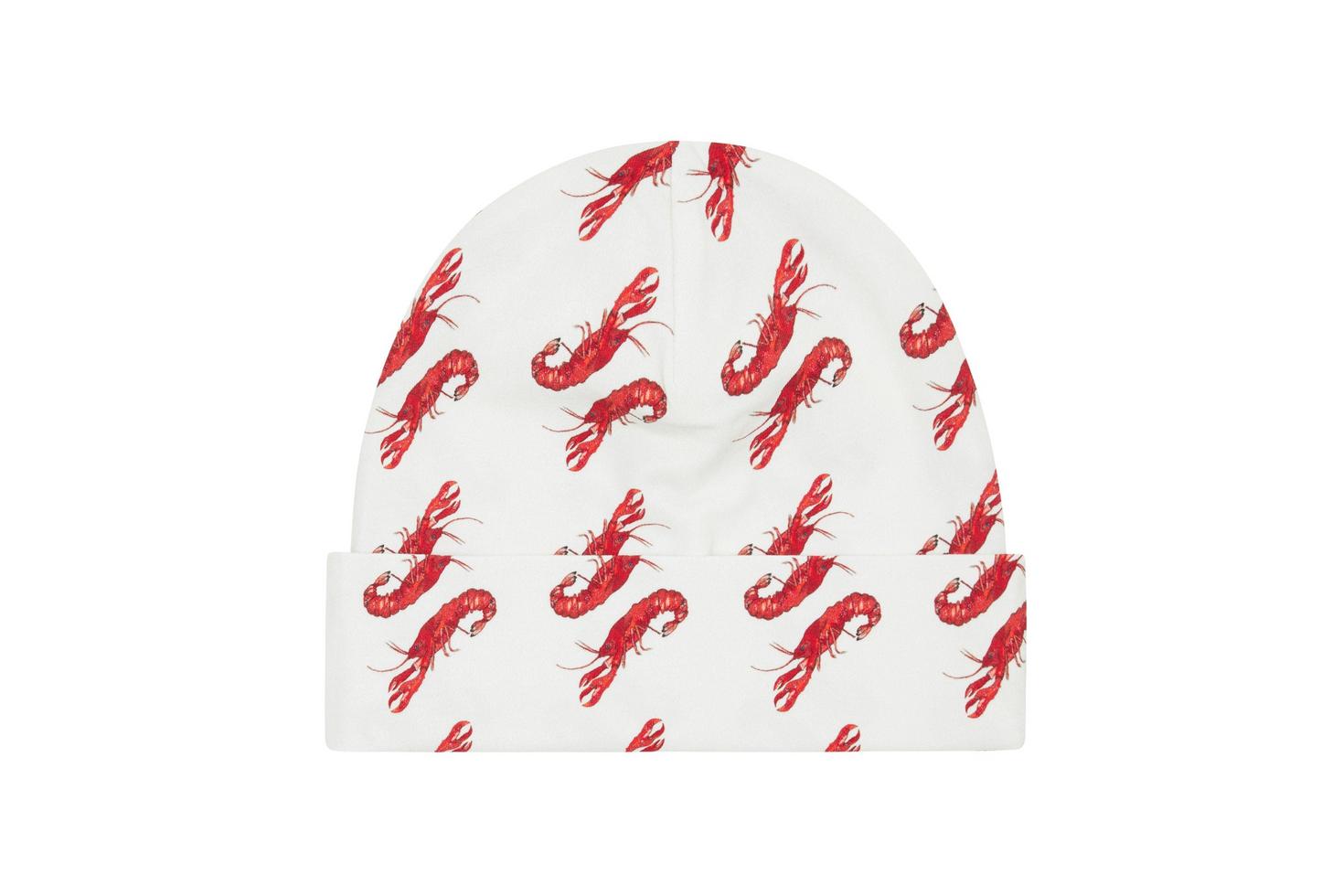 Baby Vild Lab No.8 - Rare Living Lobsters, Organic Cotton Beanie Hat