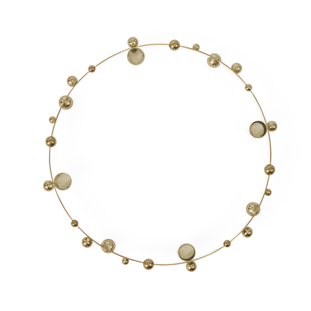 Pearl Advent Candleholder - Brass