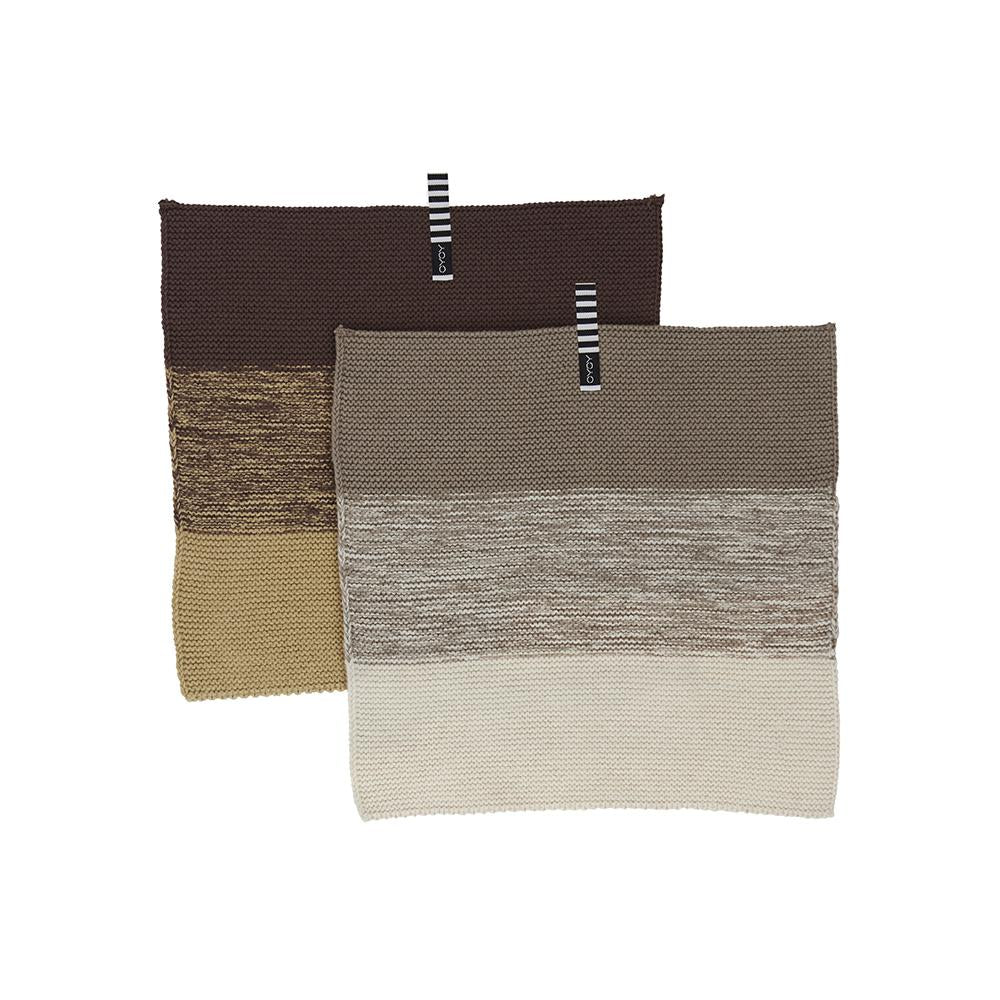 Niji Mini Dish Cloth - 2 PCS - Brown/Clay