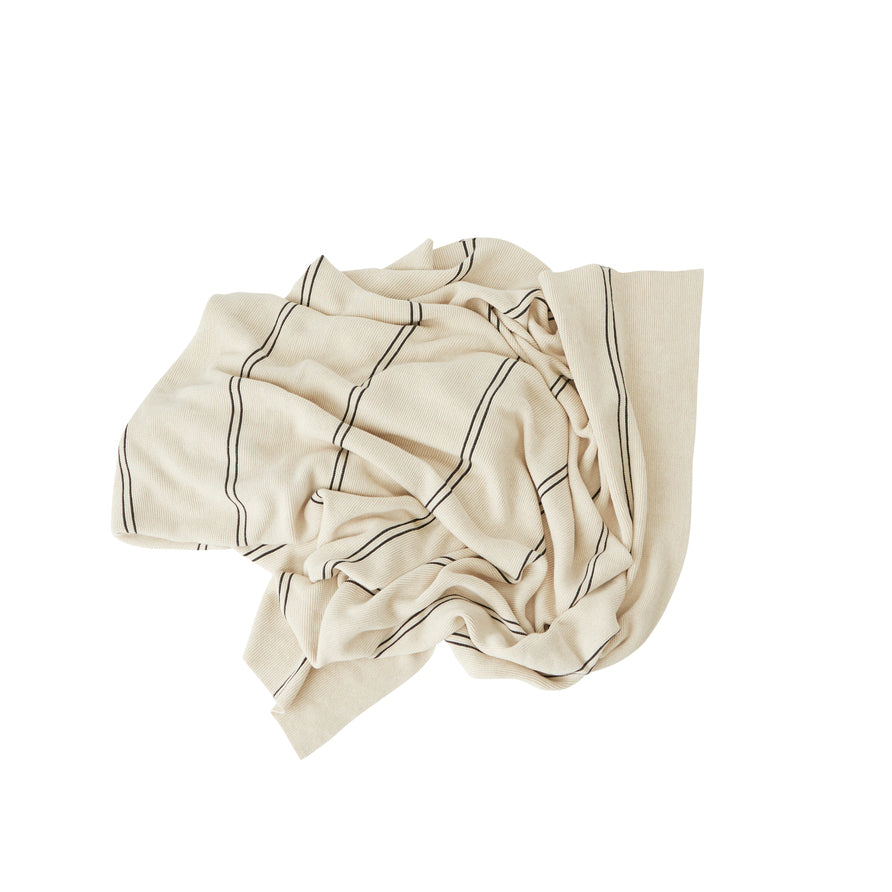 Rivi Living Blanket - Offwhite / Black
