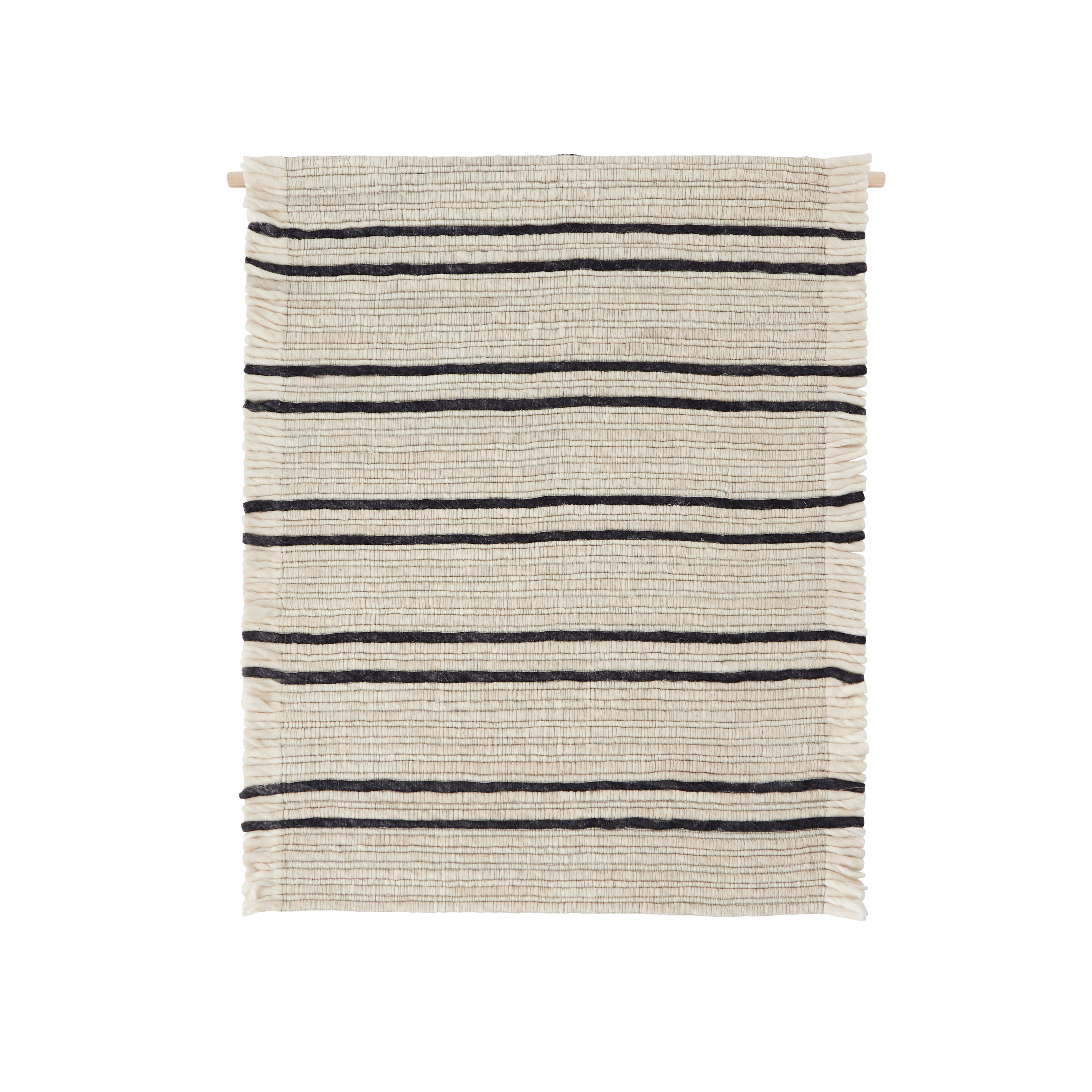 Putki Wall Rug - Offwhite / Black